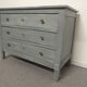Chest of drawers blue/grey lasured board