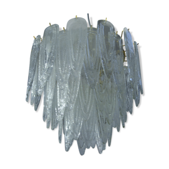 4-lamp glass chandelier