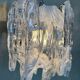 2x vintage Mazzega 'melting glass' chandeliers – Murano