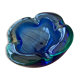 Cendrier Murano bleu vert Italie année 1970