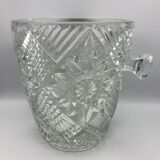 Champagne bucket in glass or crystal called bohemian