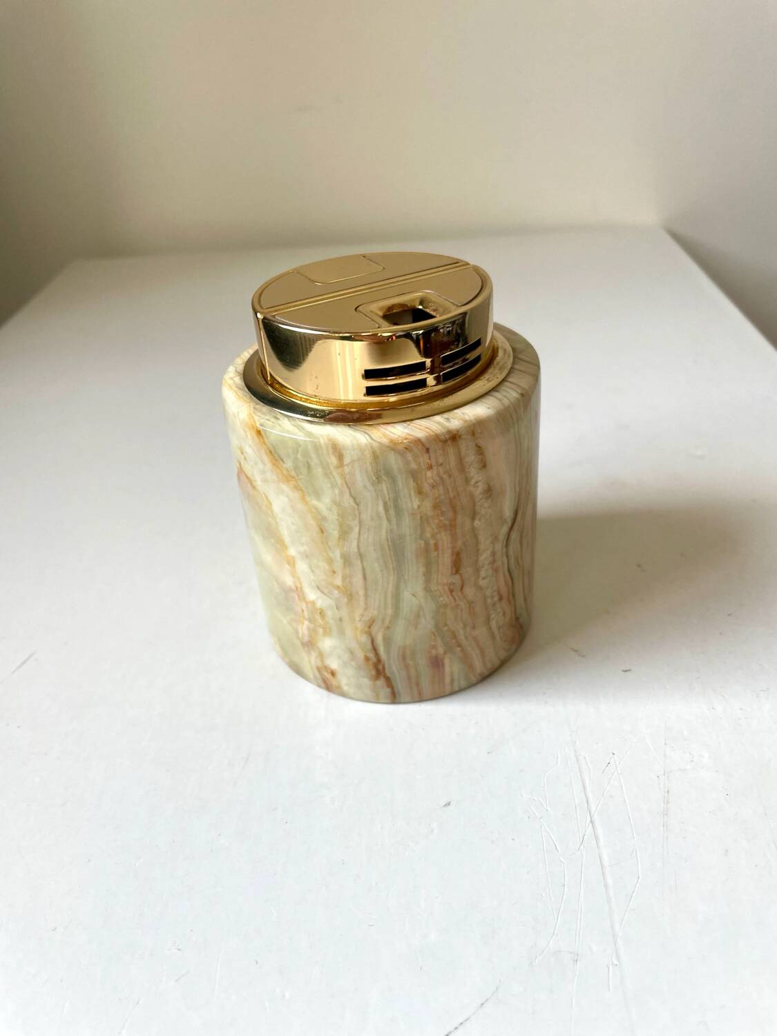 Vintage sarome  japan table lighter in  marble