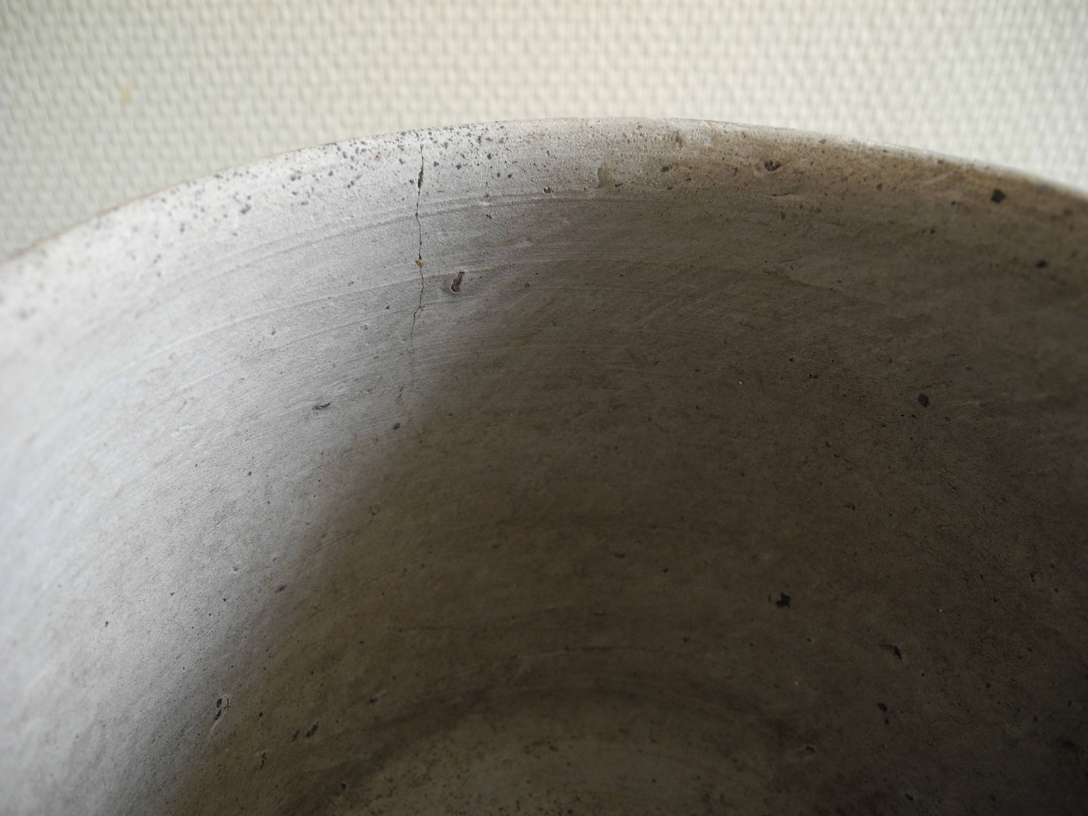 old glazed stoneware pot rustic decor