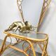 Vintage bamboo rattan vanity dressing table 'Boho'