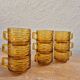 Amber glass cups