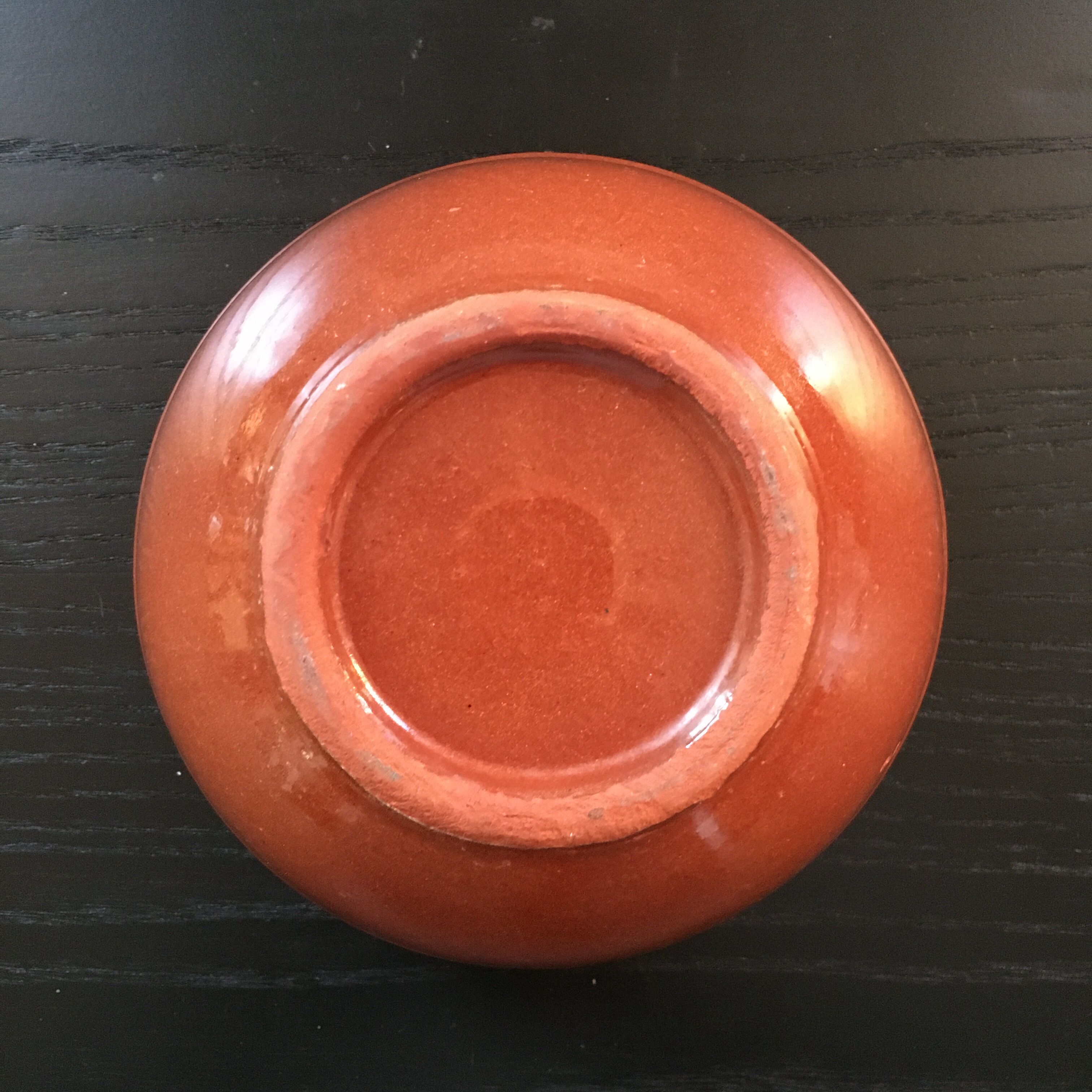 Blue spiral decoration bowl