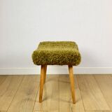 High stool seat khaki / olive / redhead - beech legs