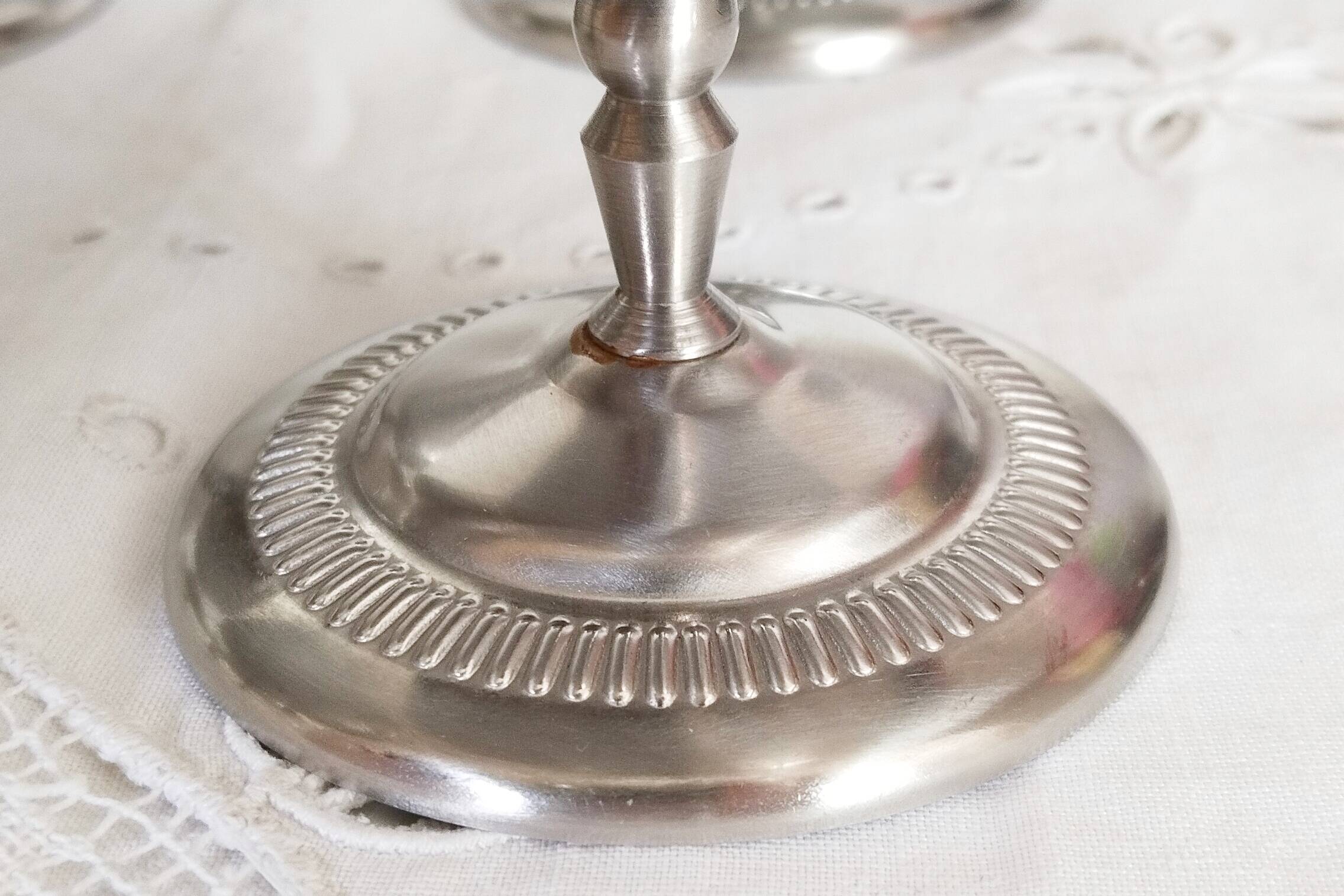 Large ice cream cups, set of 6, in 18/10 stainless steel (ref 13)