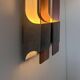 Vintage double wall lamp in metal and perspex, France 1970s
