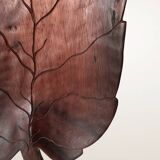 XXL wooden pocket tray in the shape of a leaf