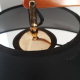 Curvated mahogany floor lamp