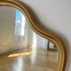 Miroir ondulé doré