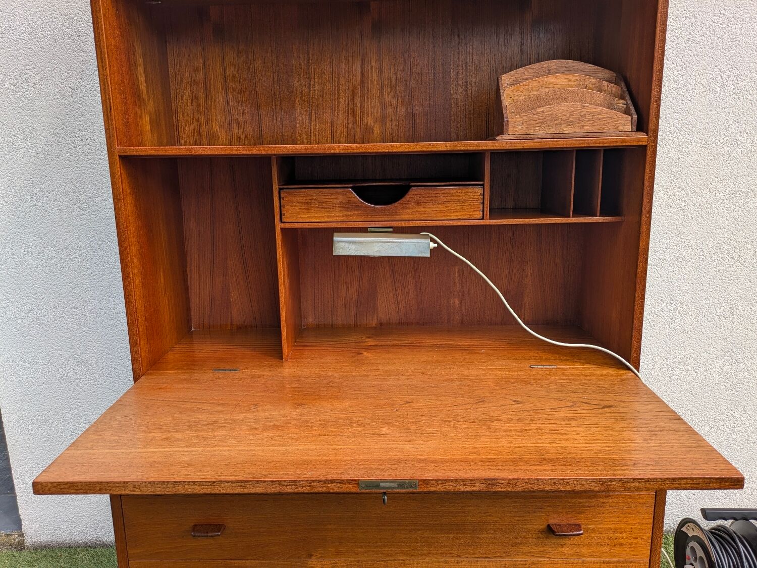 Wegner modular secretary library (RY Møbler) teak 50s