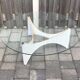 TZ75 round glass coffee table by Werner Blaser for 't Spectrum 1960s