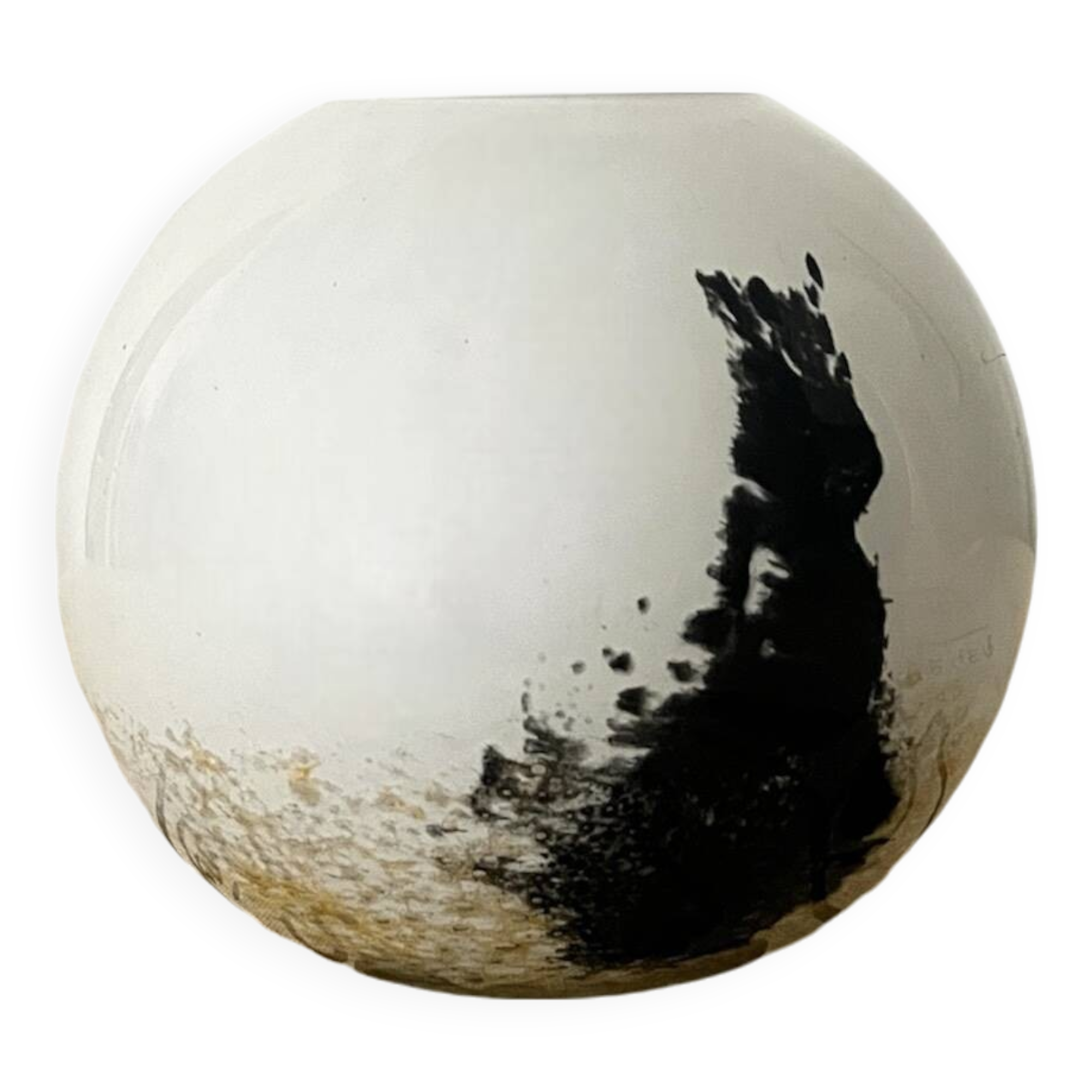 Murano glass ball vase