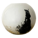 vase boule en verre de murano