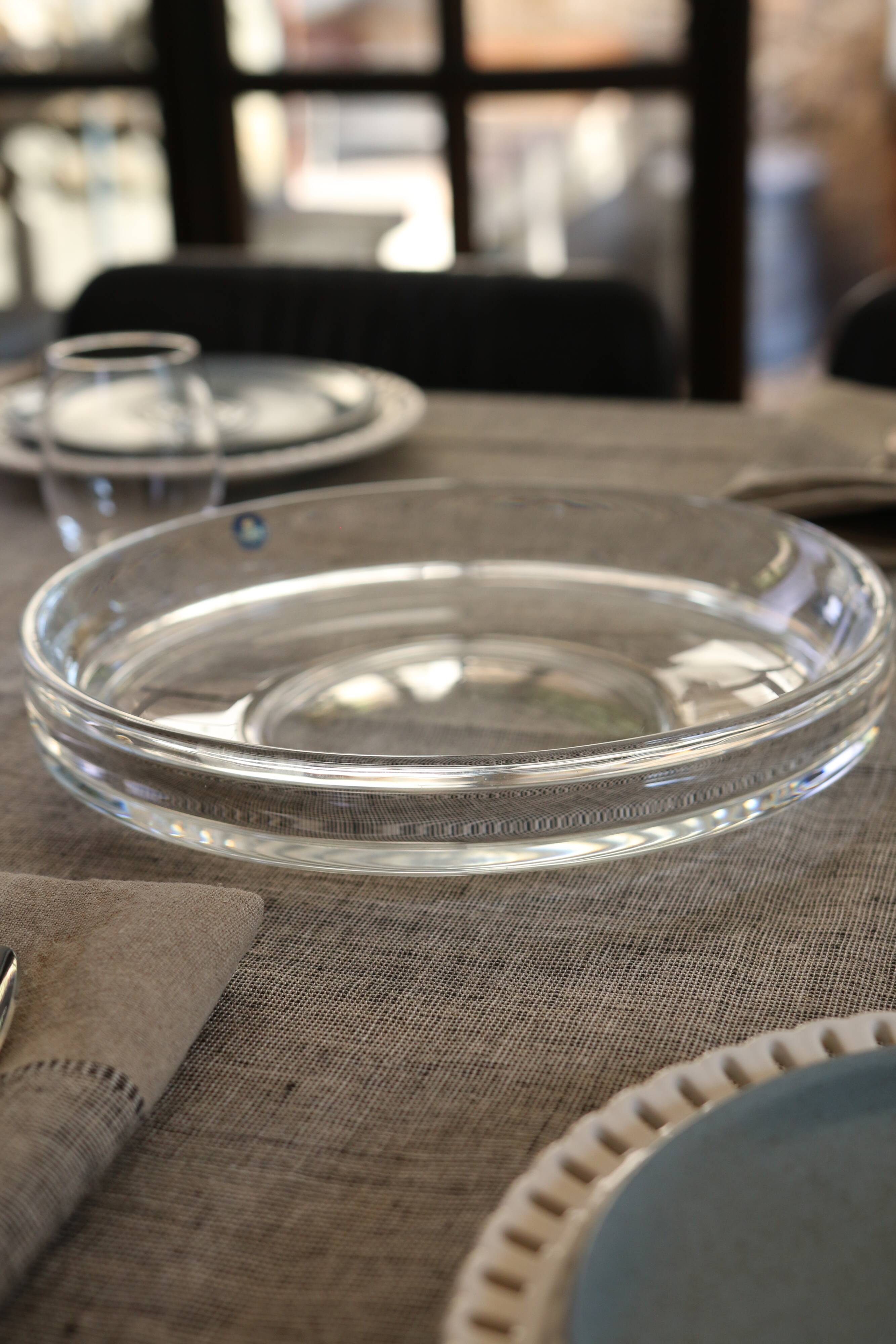 Royal Copenhagen Crystal Centerpiece for Holmegaard, 1970s