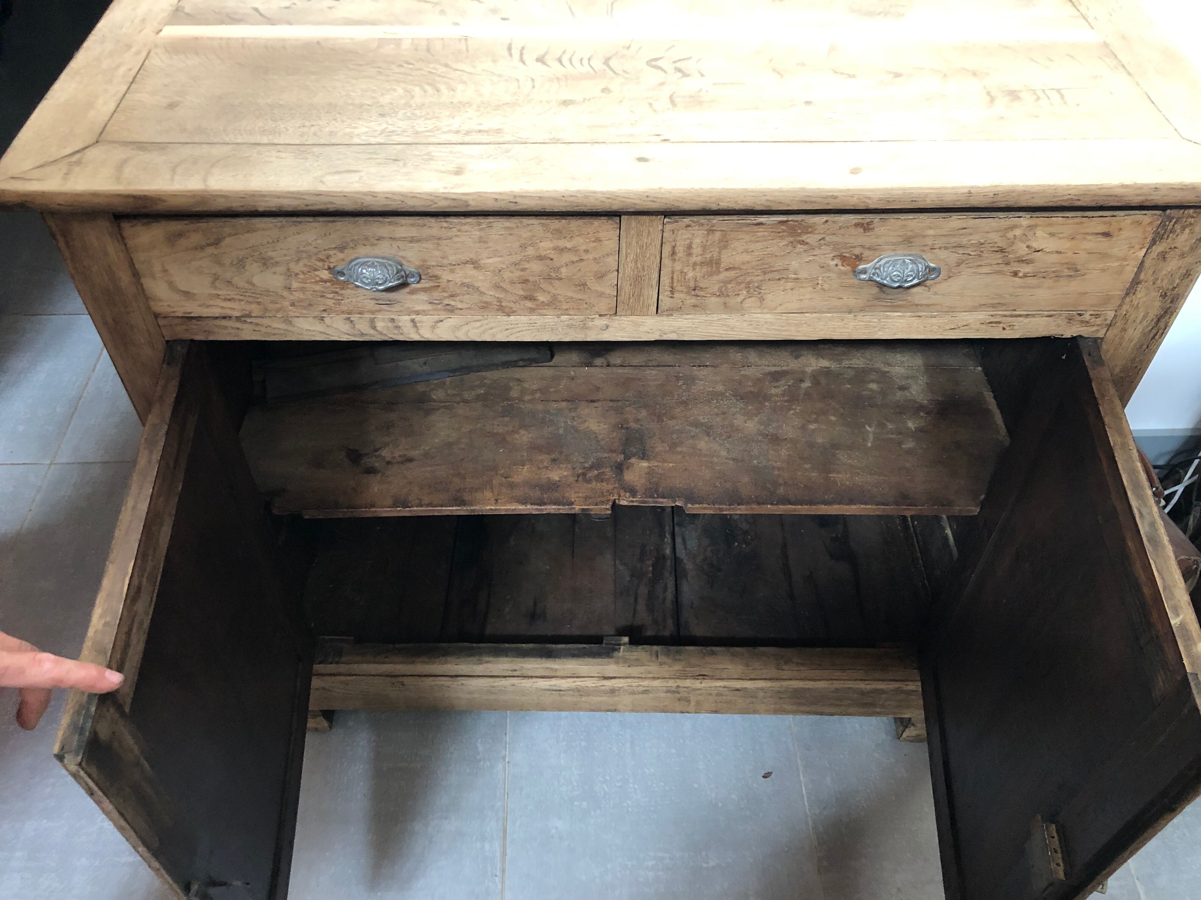 Parisian buffet in pickled oak