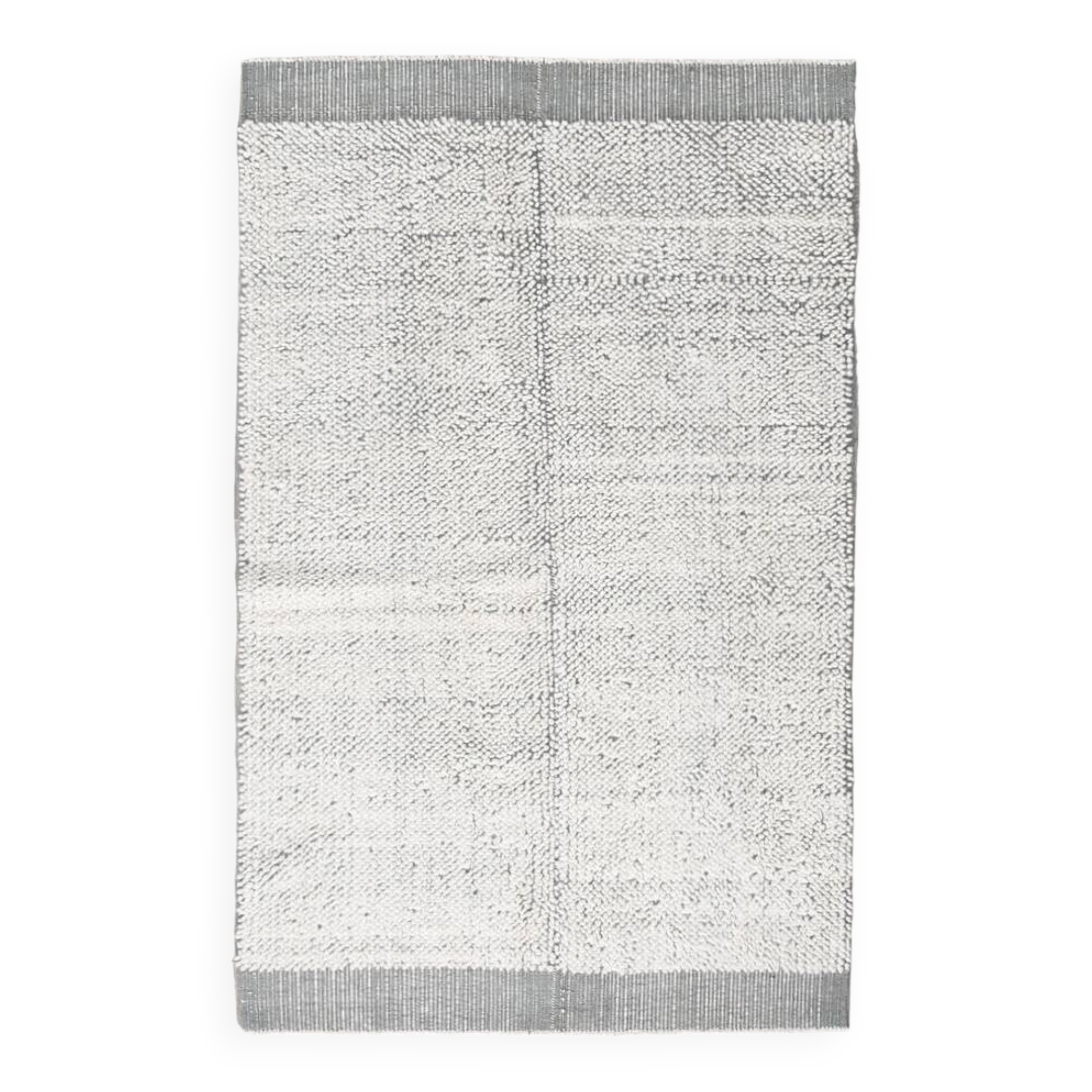 4x7 Shades Of Ash Green Handmade Wool Vintage Rug, 129x217Cm SK 34947