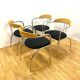 Ensemble de salle à manger rétro, structure tubulaire chromée, années 1970