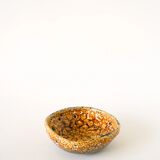 Ceramic vide-poche Fat Lava, yellow and black, 1970