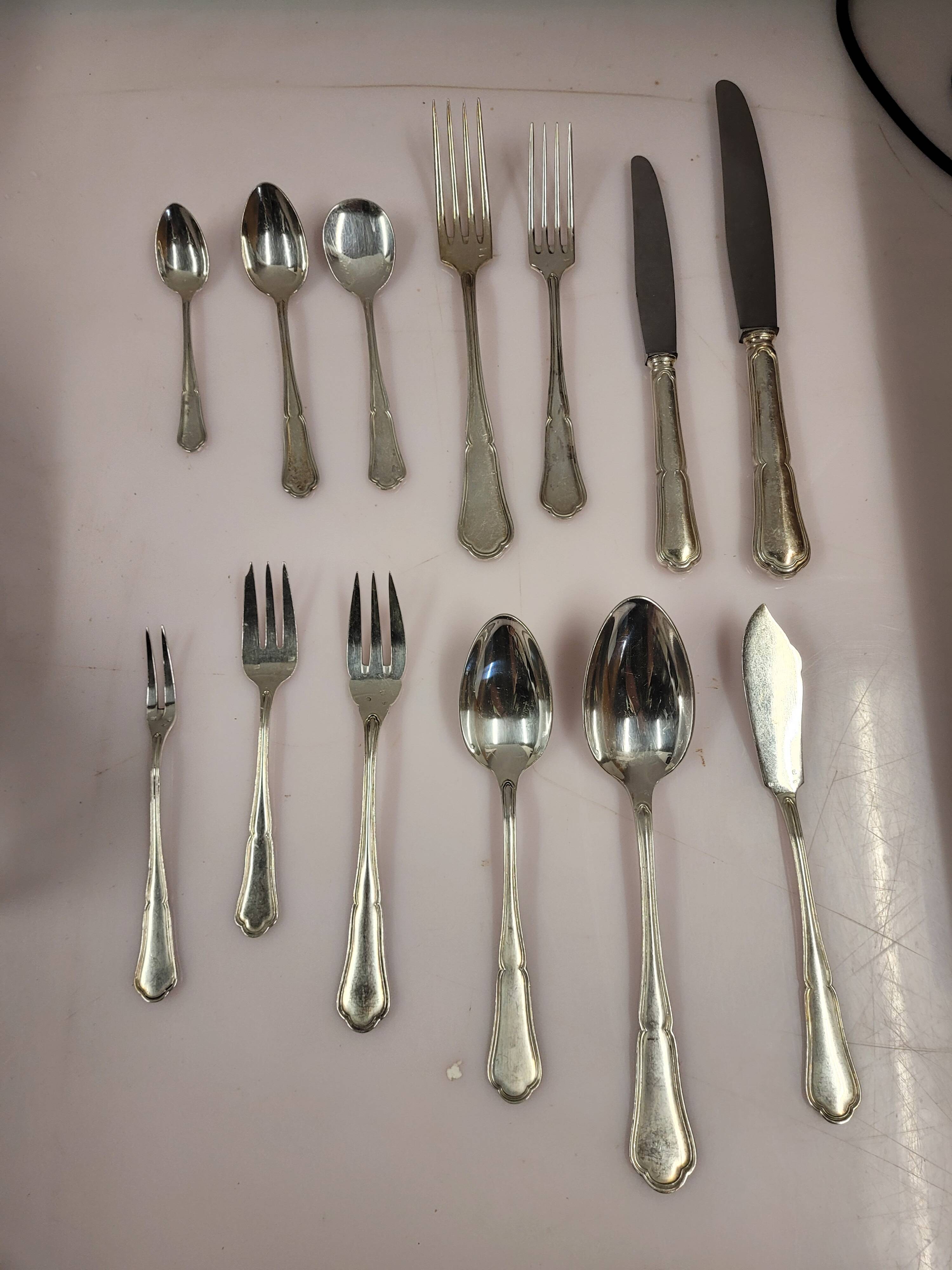 Cutlery set 170 pieces in chrome metal Goldsmith Chrysalia