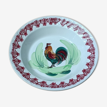 Hollow dish, rooster, Moulin des Loups