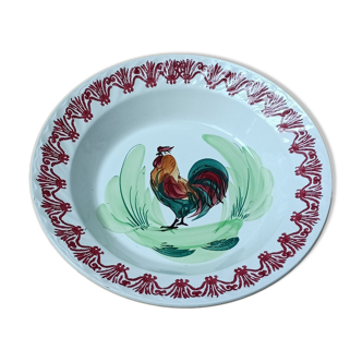 Hollow dish, rooster, Moulin des Loups