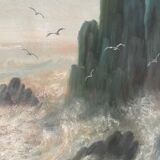 Oil on canvas seascape