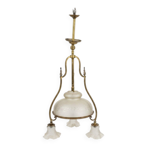 Lustre ancien laiton - grave