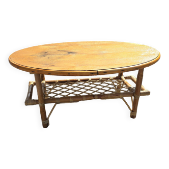 Rattan coffee table