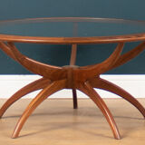 G plan astro spider teak & glass coffee table 1960