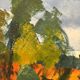 Swedish Oil on Canvas "Autumn Landscape" by Stig Hallblom, Vintage & Framed
