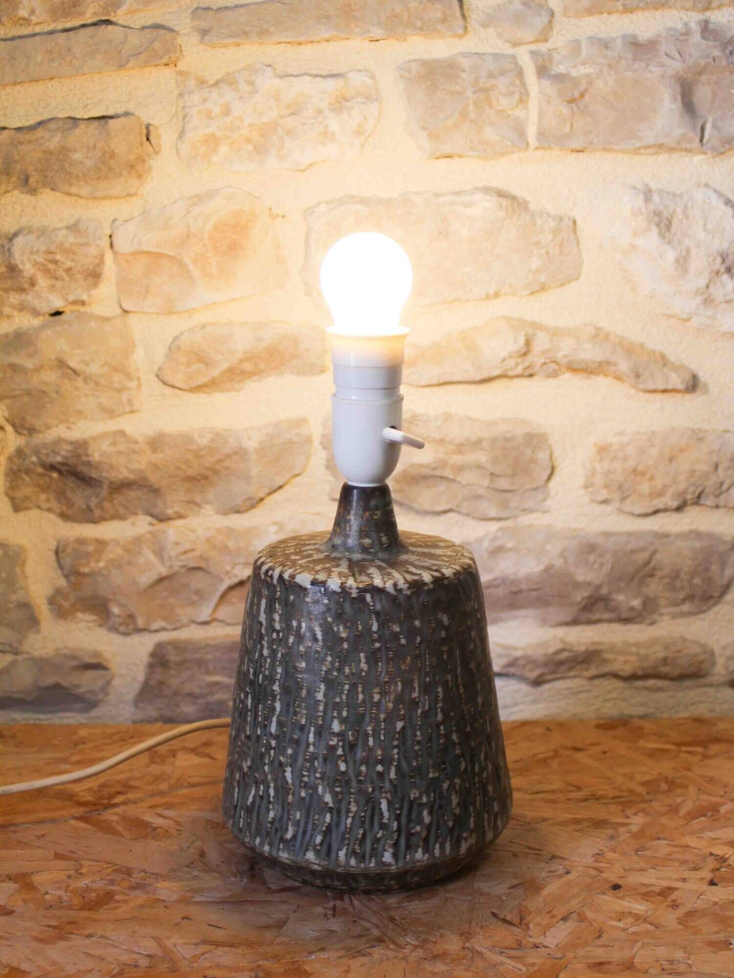Ceramic lamp base Rubus by Gunnar Nylund for Rörstrand