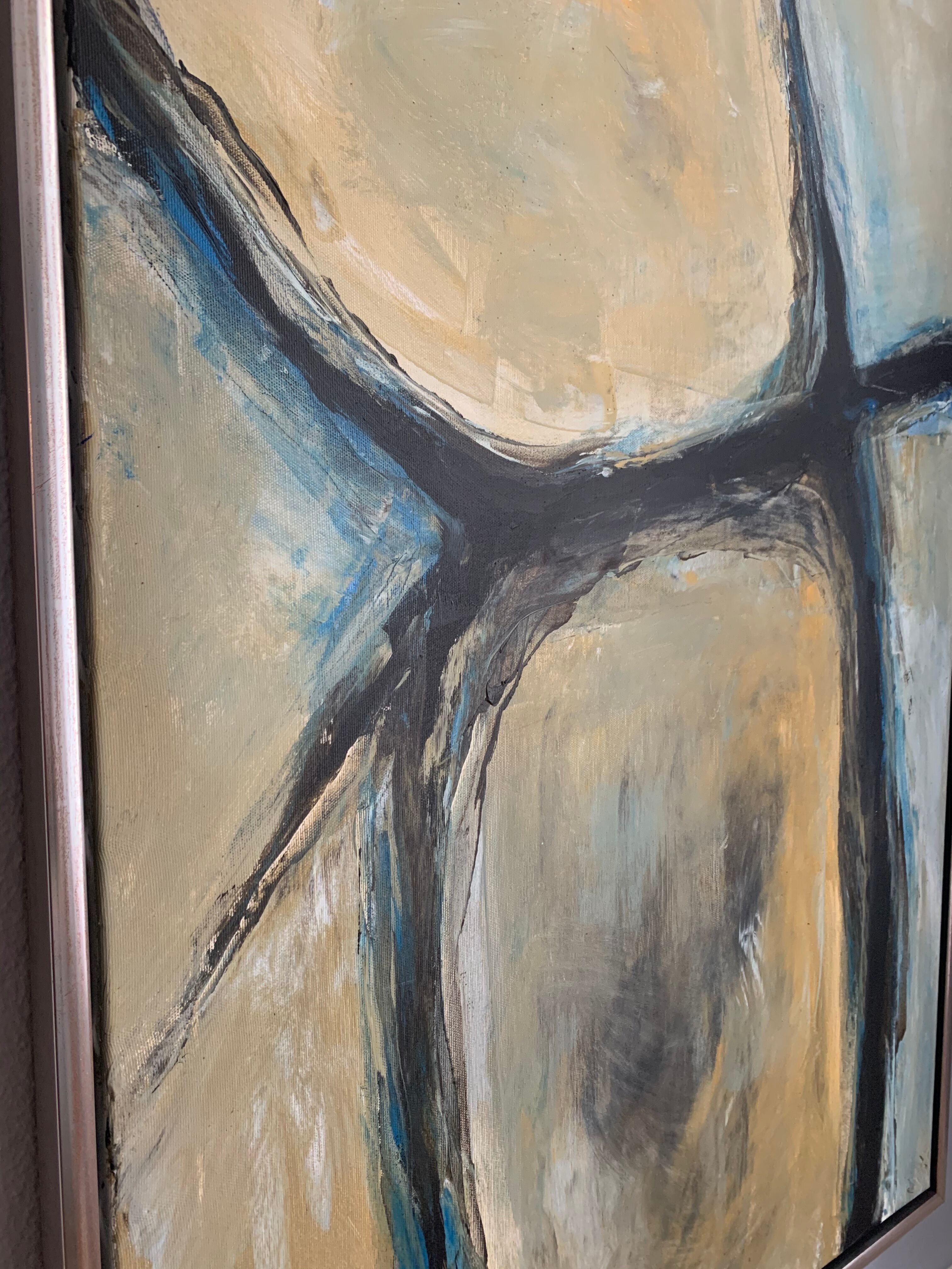 Framed oil painting 1970s