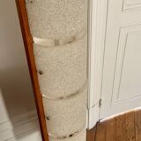 Vintage floor lamp in teak and granite Perspex