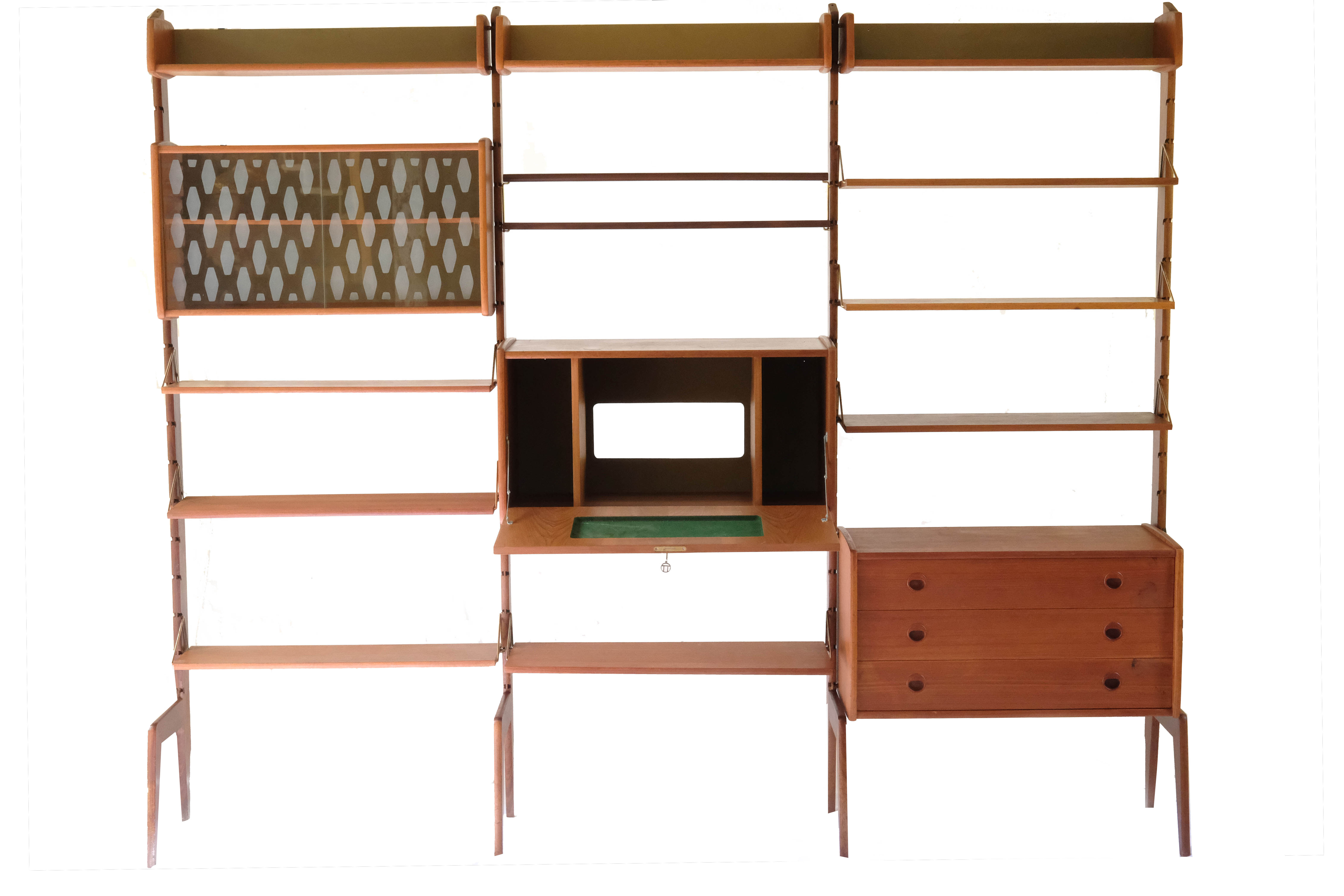 Wall Unit by John Texmon, 3 Modules, Norway, 1960s