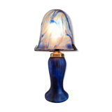 Mushroom lamp in glass paste 1980