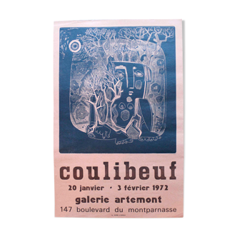 Poster exhibition Coulibeuf Artemont Gallery 1972