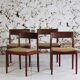 Set of 4 teak chairs and 2 armchairs by Johannes Nørgaard for Møbelfabrik, 1960