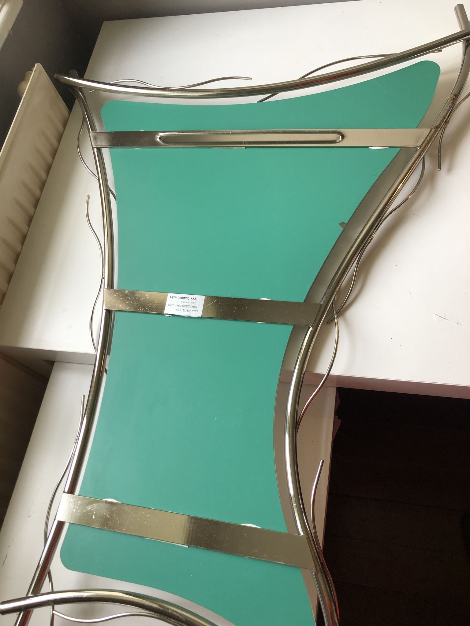 Freeform mirror 1970 Italy, 98x66 cm