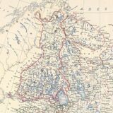 An antique engraved map of Russia by keith johnston circa 1869