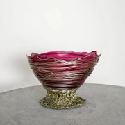 Italian Decorative Contemporary "Ogiva Basket" Purple Bowl by Gaetano Pesce