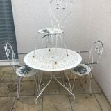 Wrought iron garden lounge