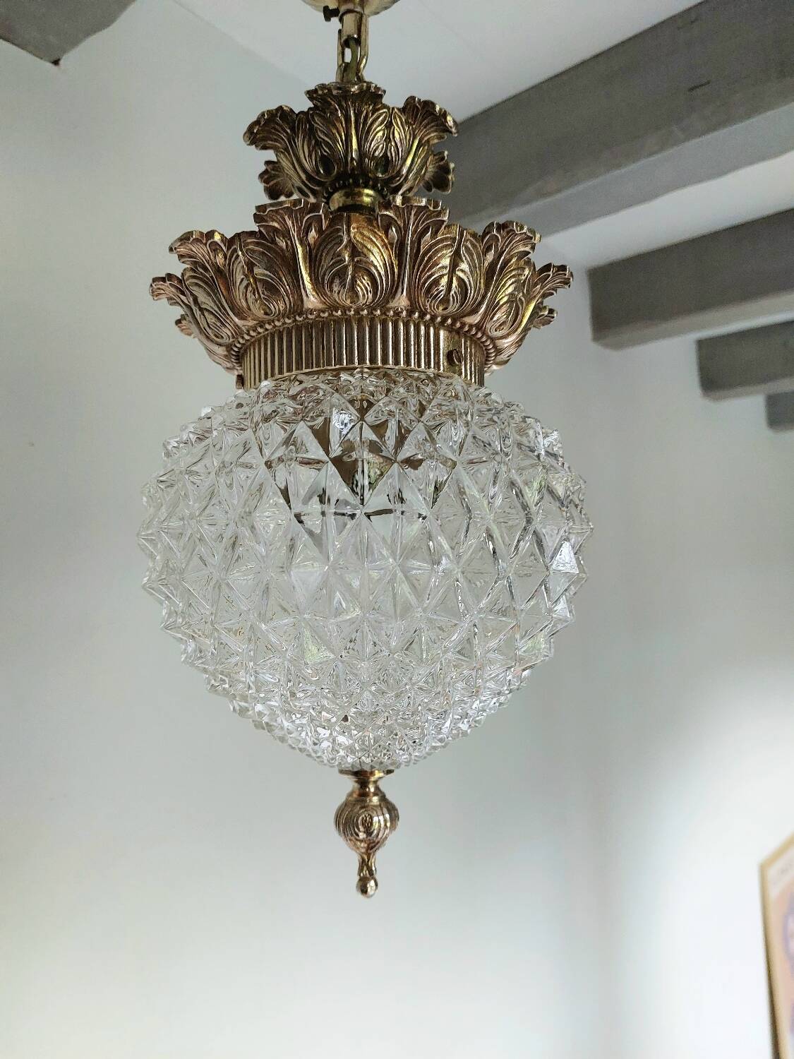 Art Nouveau ceiling chandelier