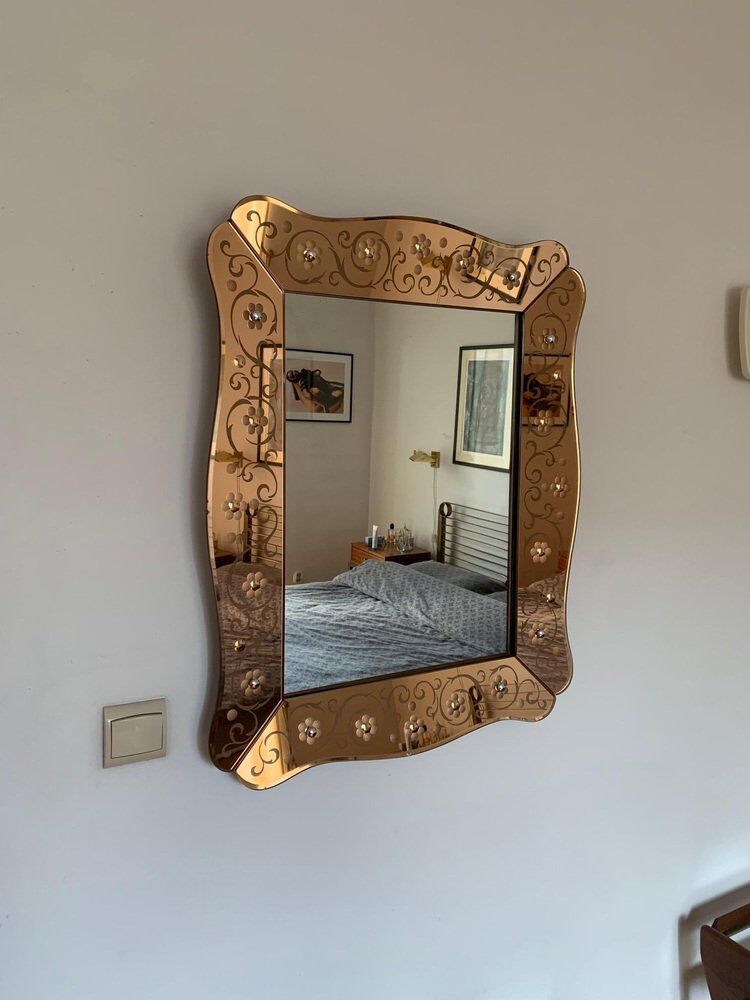 Mirror from Cristal Arte, Italy, 1950s