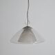 Mid-century glass and chrome hanging lamp, 1970s