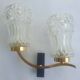Antique gold wall light