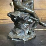 Bronze lamp from the early 20th century