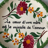 Vintage Gabriel Fourmaintraux ashtray, Desvres